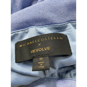 Michael Costello 'Isla' Blue Lurex Top Size M