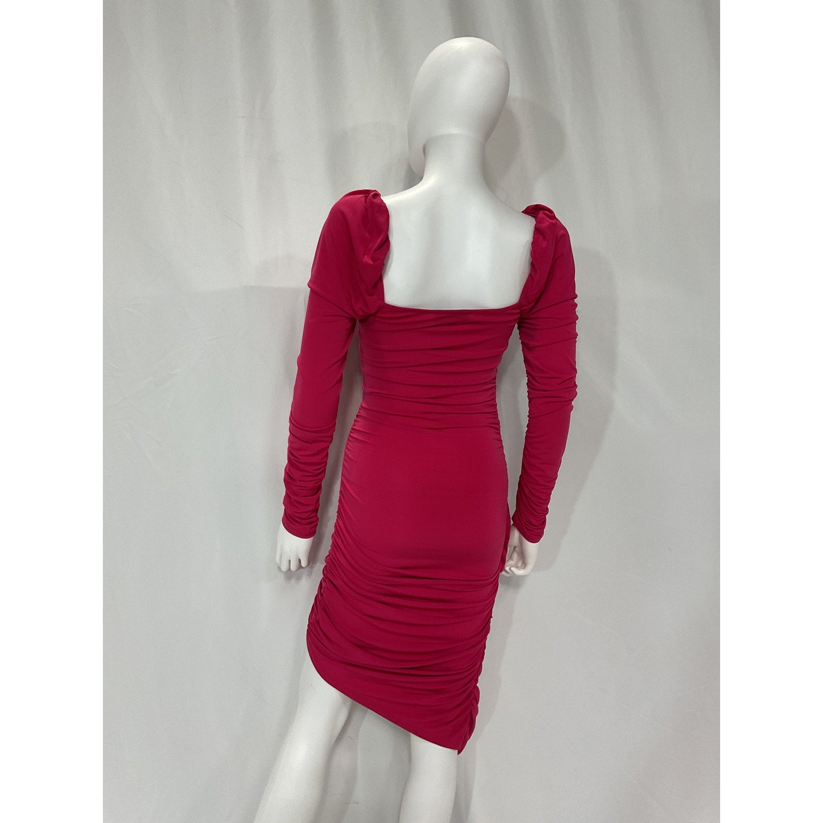 Michael Costello 'Ashley' Pink Midi Asymmetric Dress Size XS