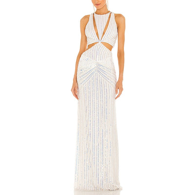 Retrofête Embellished White Millie Dress Size XS