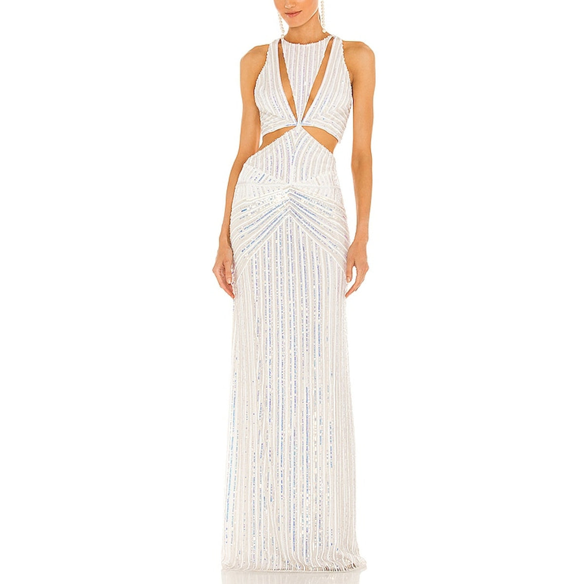 Retrofête Embellished White Millie Dress Size XS