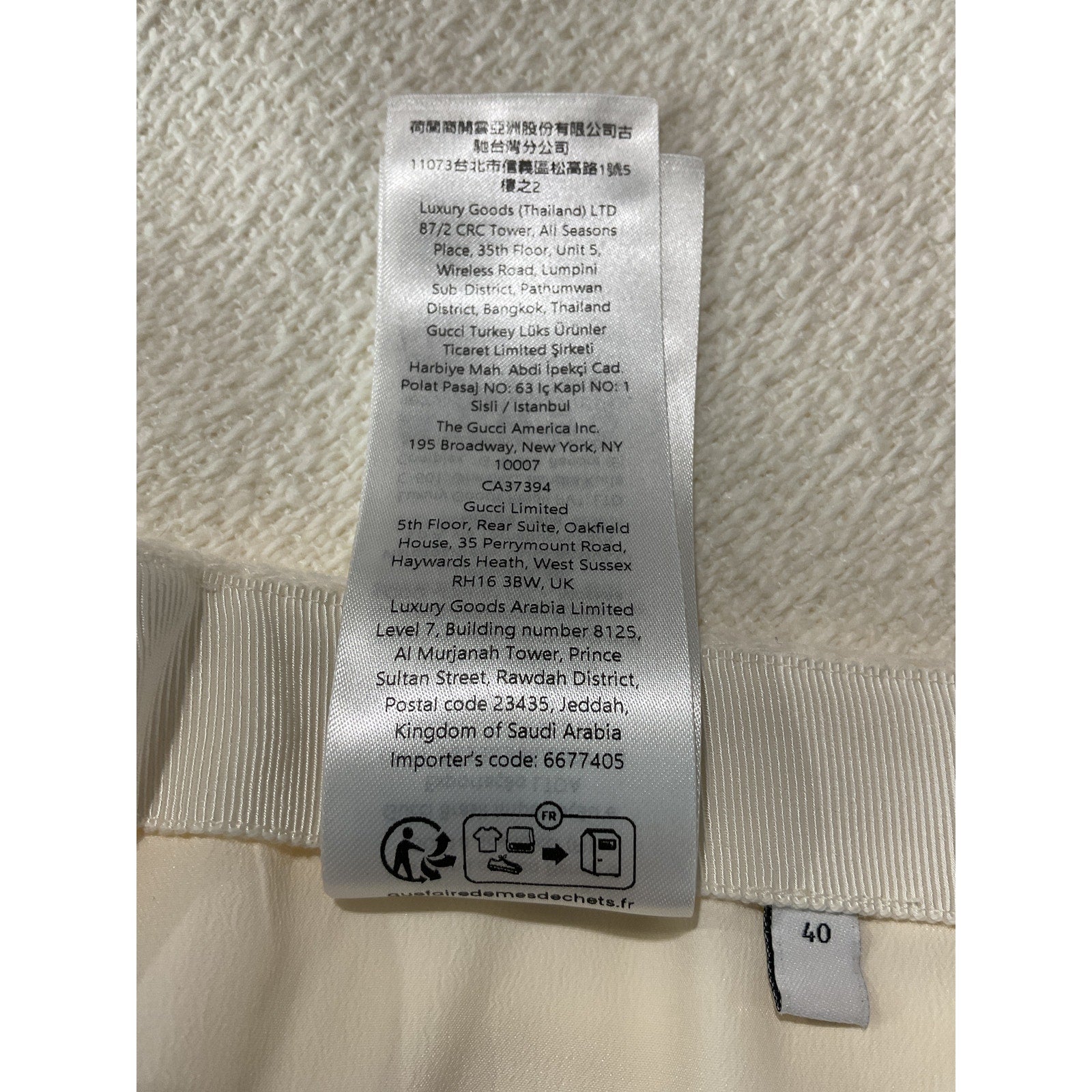 Gucci Wool-Blend Bouclé-Tweed Mini Skirt Off-White Size 4