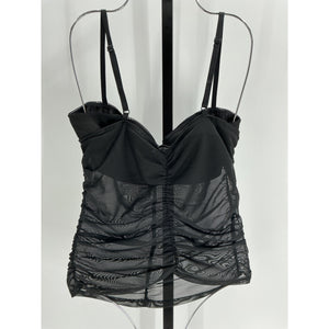 Miaou 'Renzo' Black Polyester Tube Top Size XXS