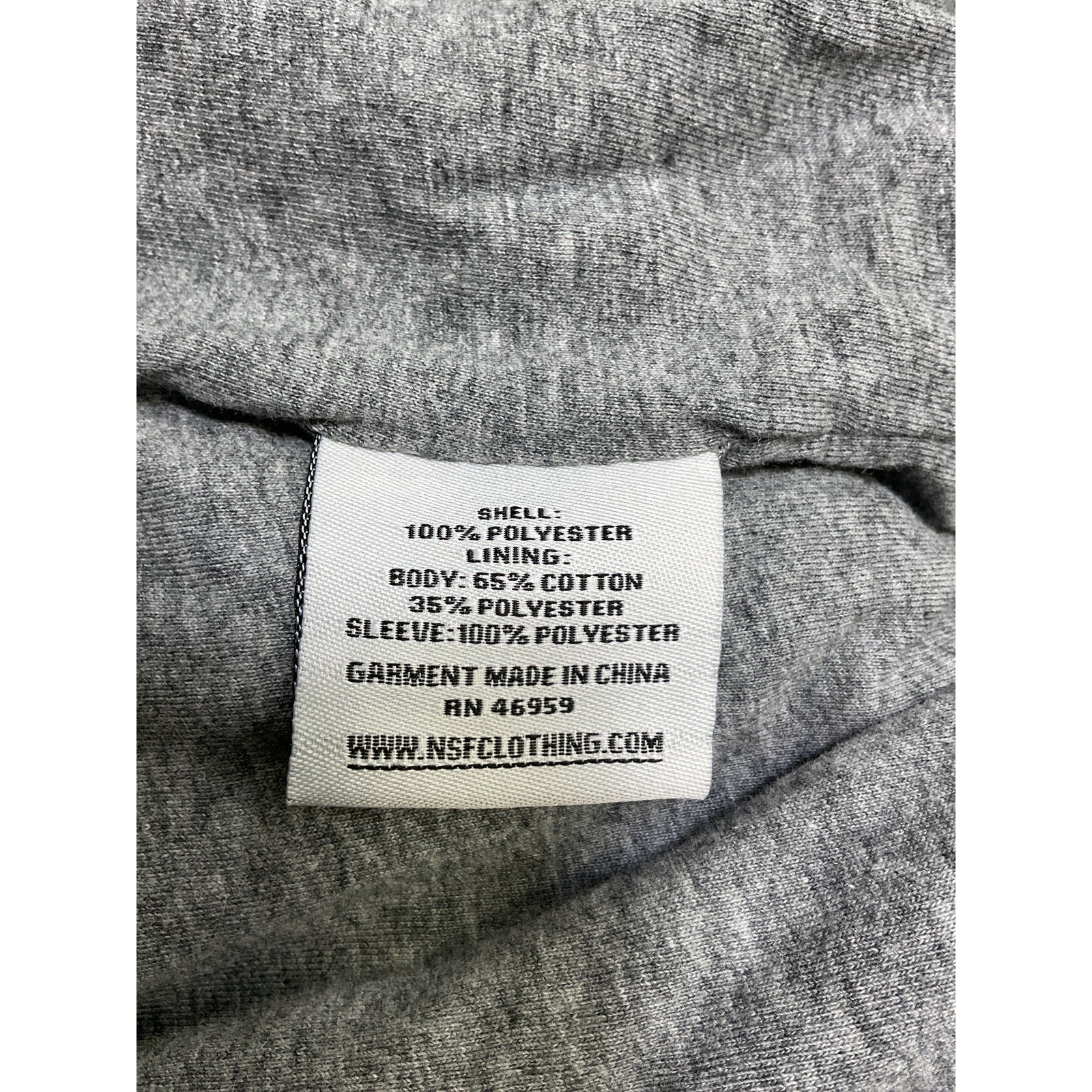 Nsf 'Neil' Green Polyester Bomber Jacket Size M