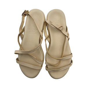 Ancient Greek Sandals Strappy Beige Silia Sandals Size 37 EU / US 7