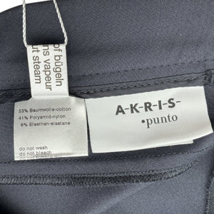 Akris Sleek Blue Franca Techno Cotton Pants Size 2