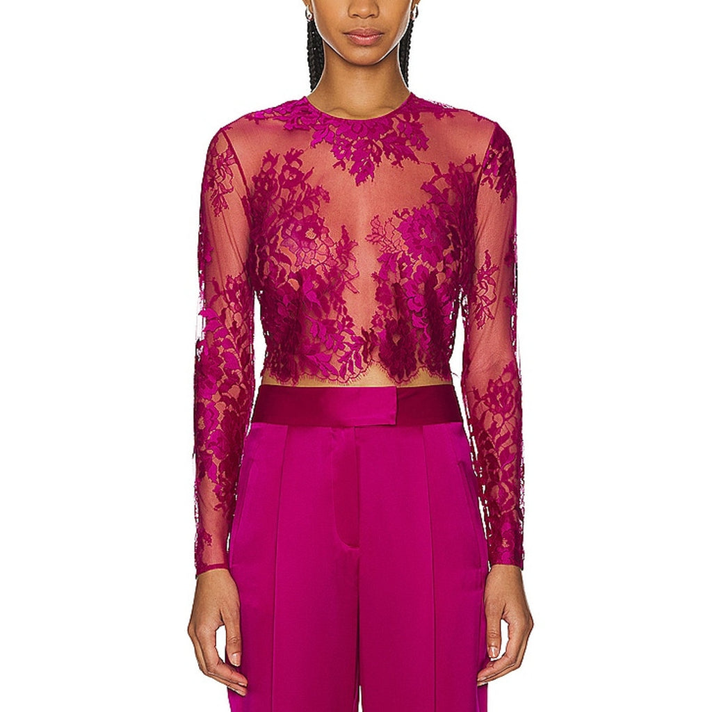 The Sei Lace Pink Tee Size 4