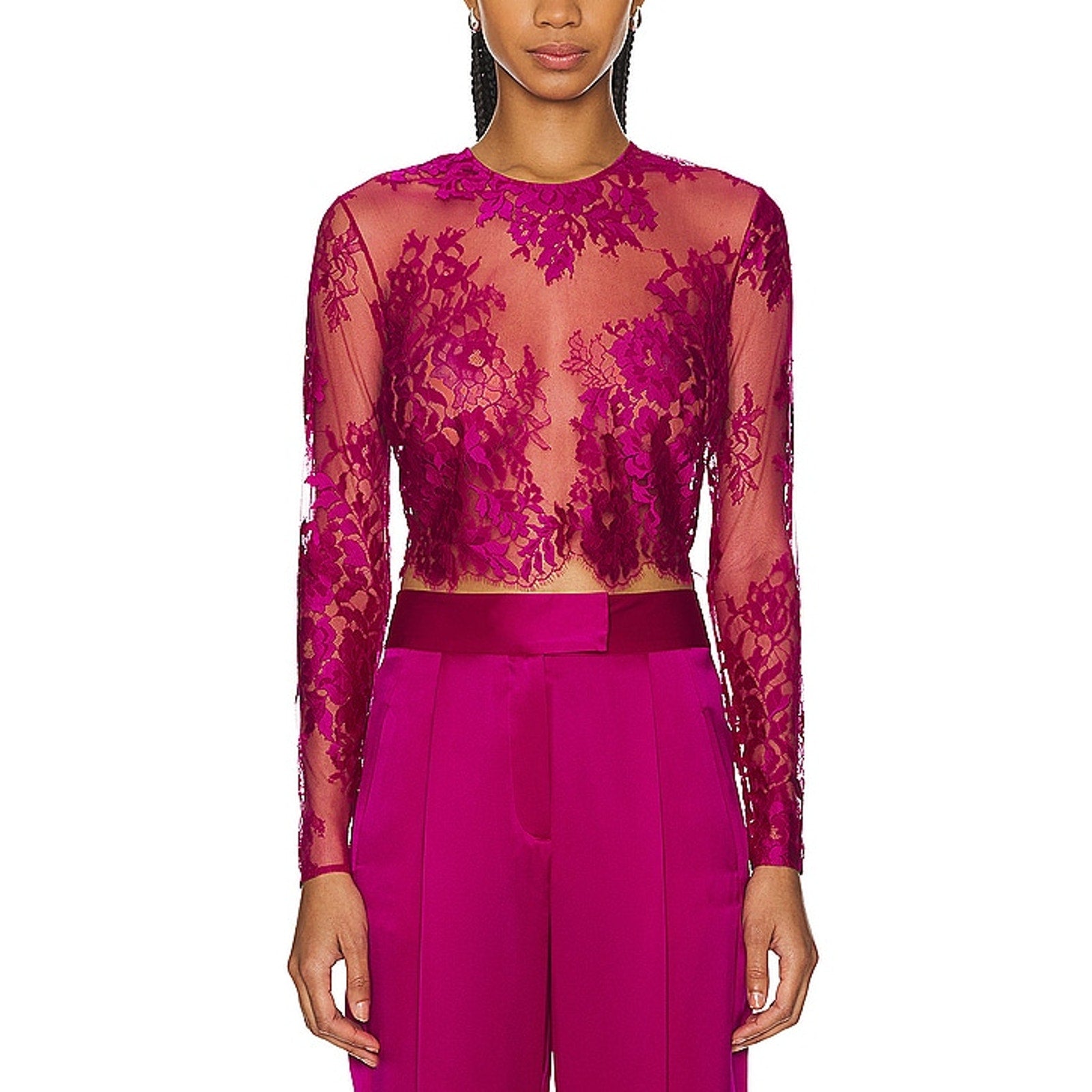 The Sei Lace Pink Tee Size 4