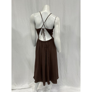Lpa 'Adalia' Brown Cotton Dress Size XS