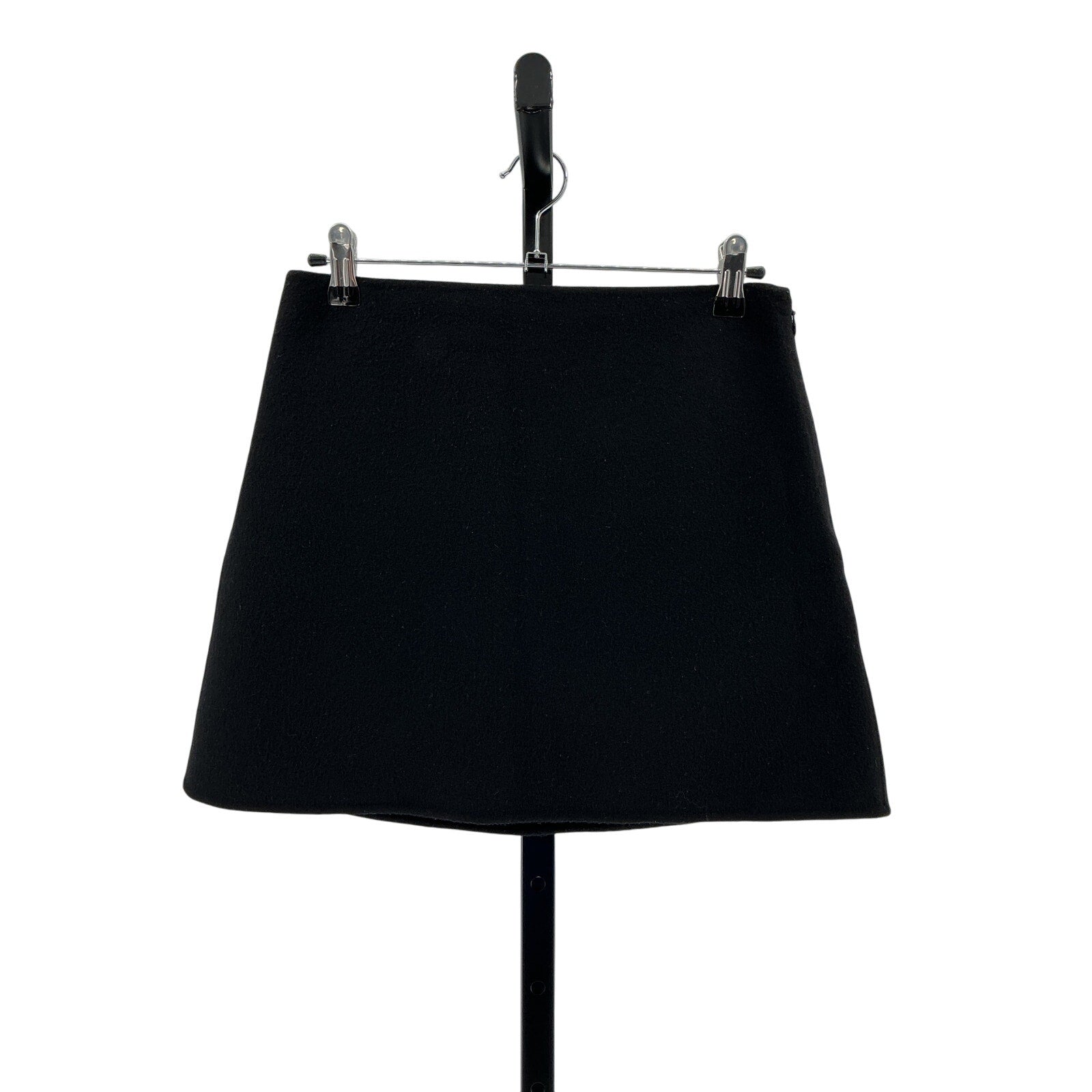 Theory High-Waist Black Wool Mini Skirt Size 2
