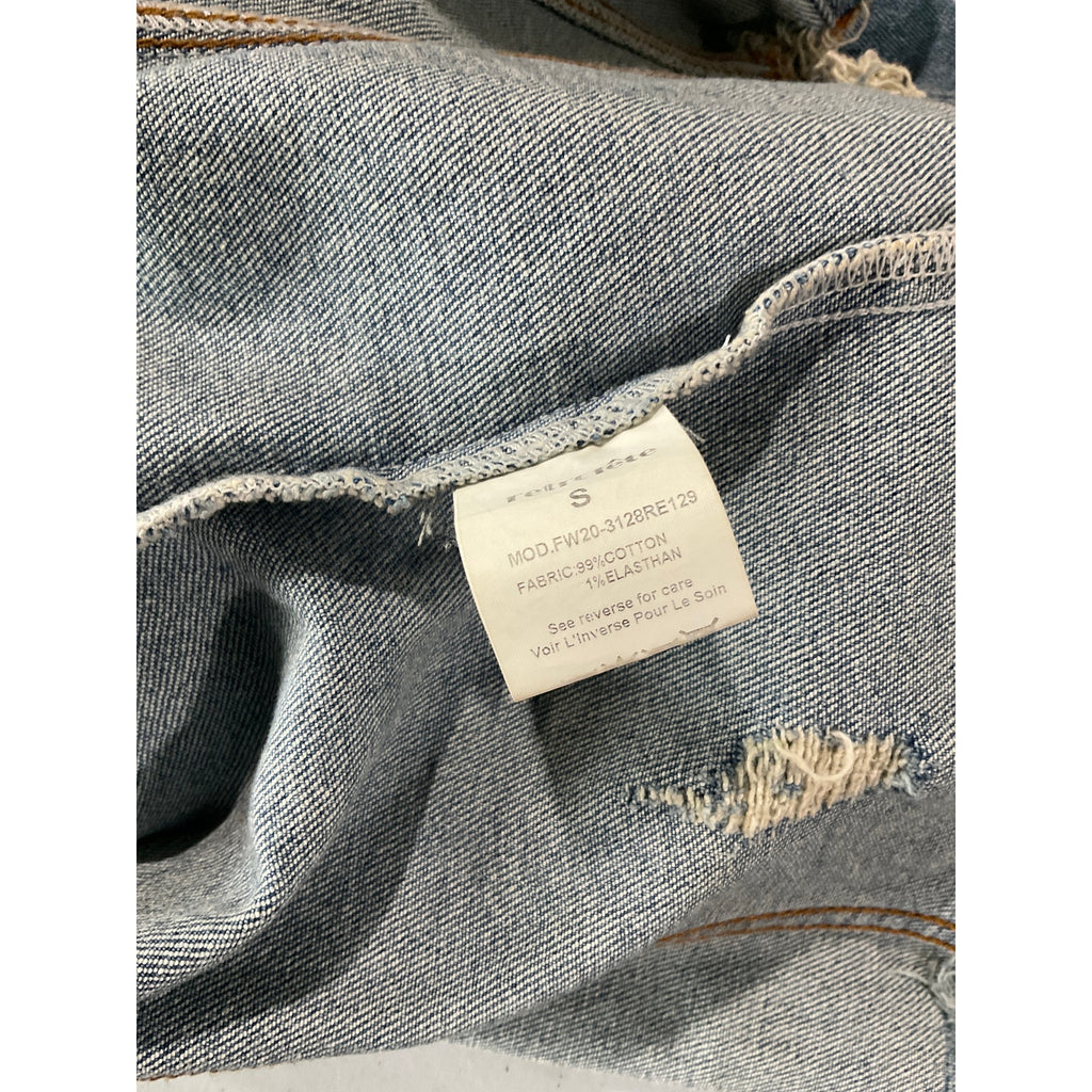 Retrofete Fw20-3128 - Rissa Blue Cotton Jacket Size S