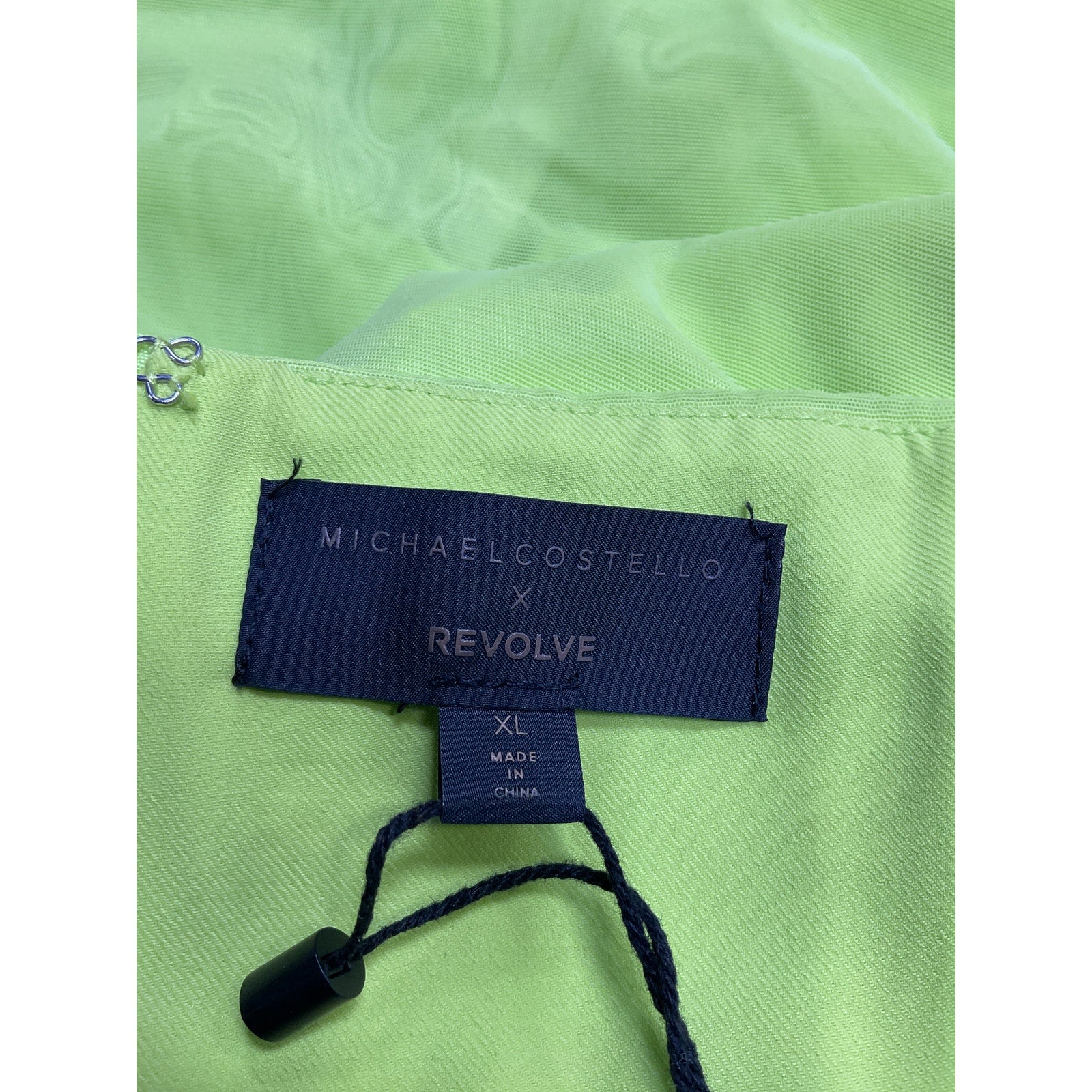 Michael Costello x Revolve 'India' Green Polyester Midi Dress Size XL - NWT