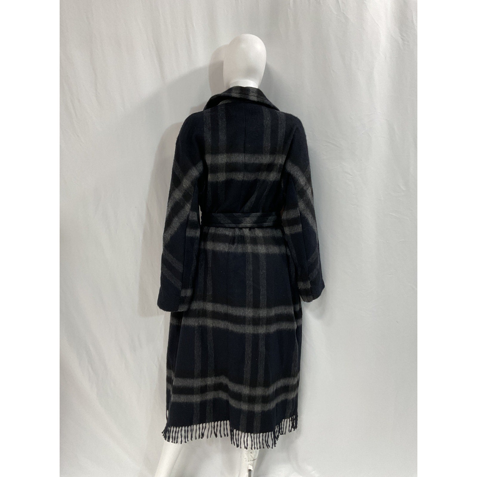 Billy Reid 'Car Blanket' Black Coat Size L