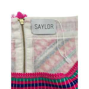 Saylor Vibrant Multicolor Puka Shell Trimmed Skirt Size S