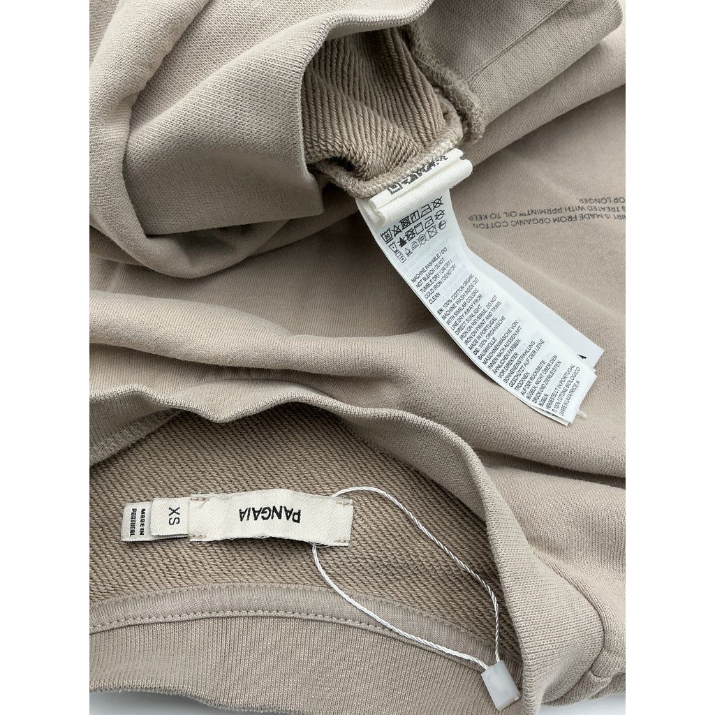 Pangaia '365' Tan Cotton Midweight Sweatshirt Size XS