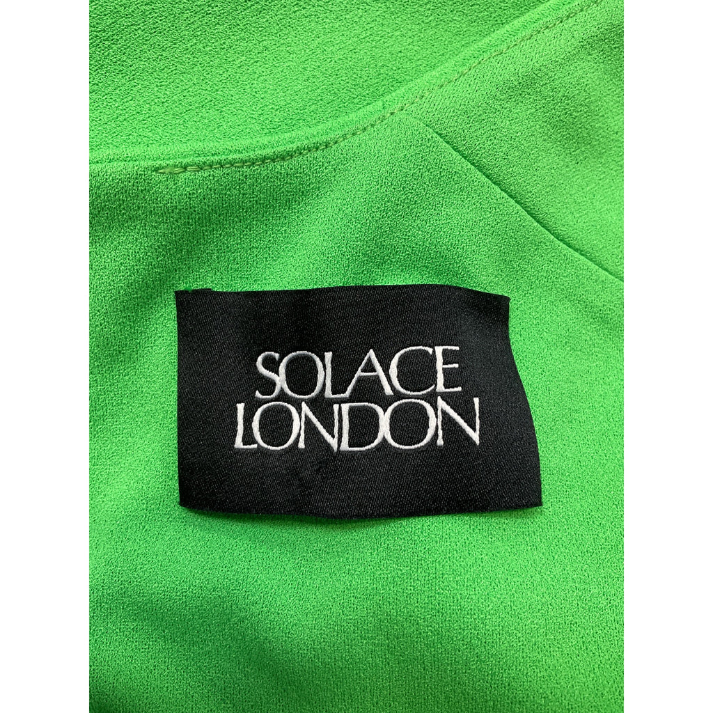 Solace London 'Cora' Green Square Neck Mini Dress Size 6