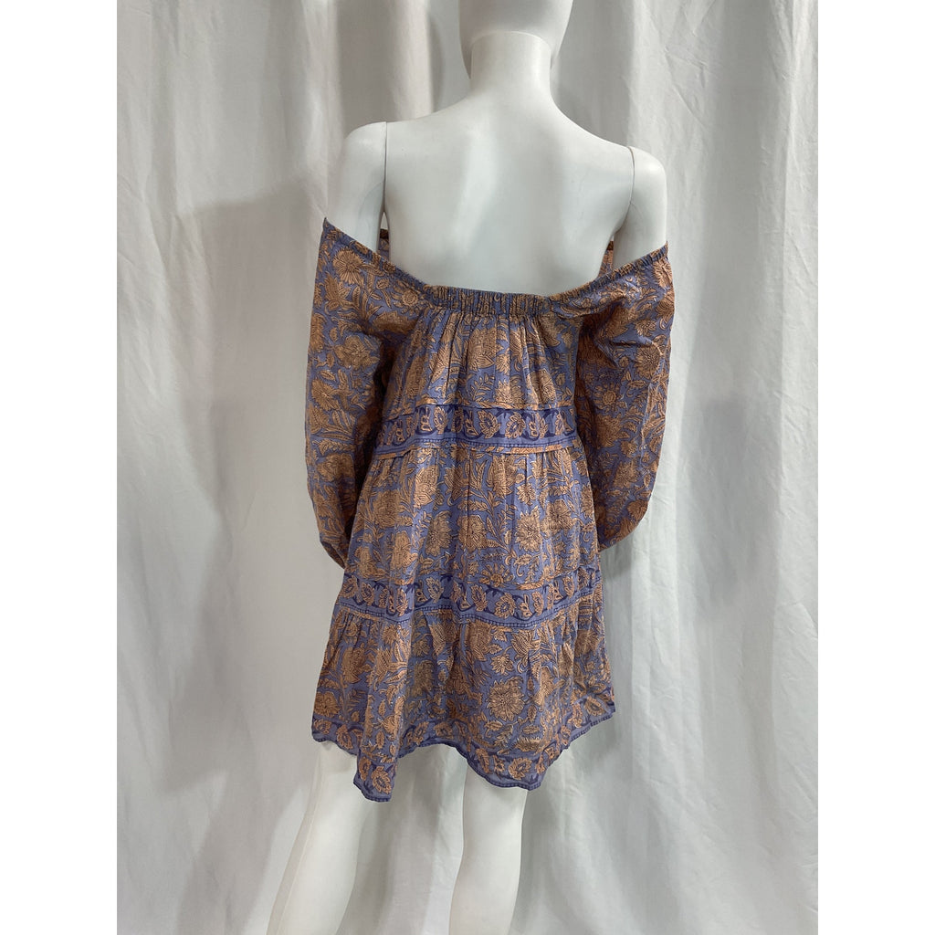 Cleobella 'Hattie' Purple Voile Mini Dress Size S