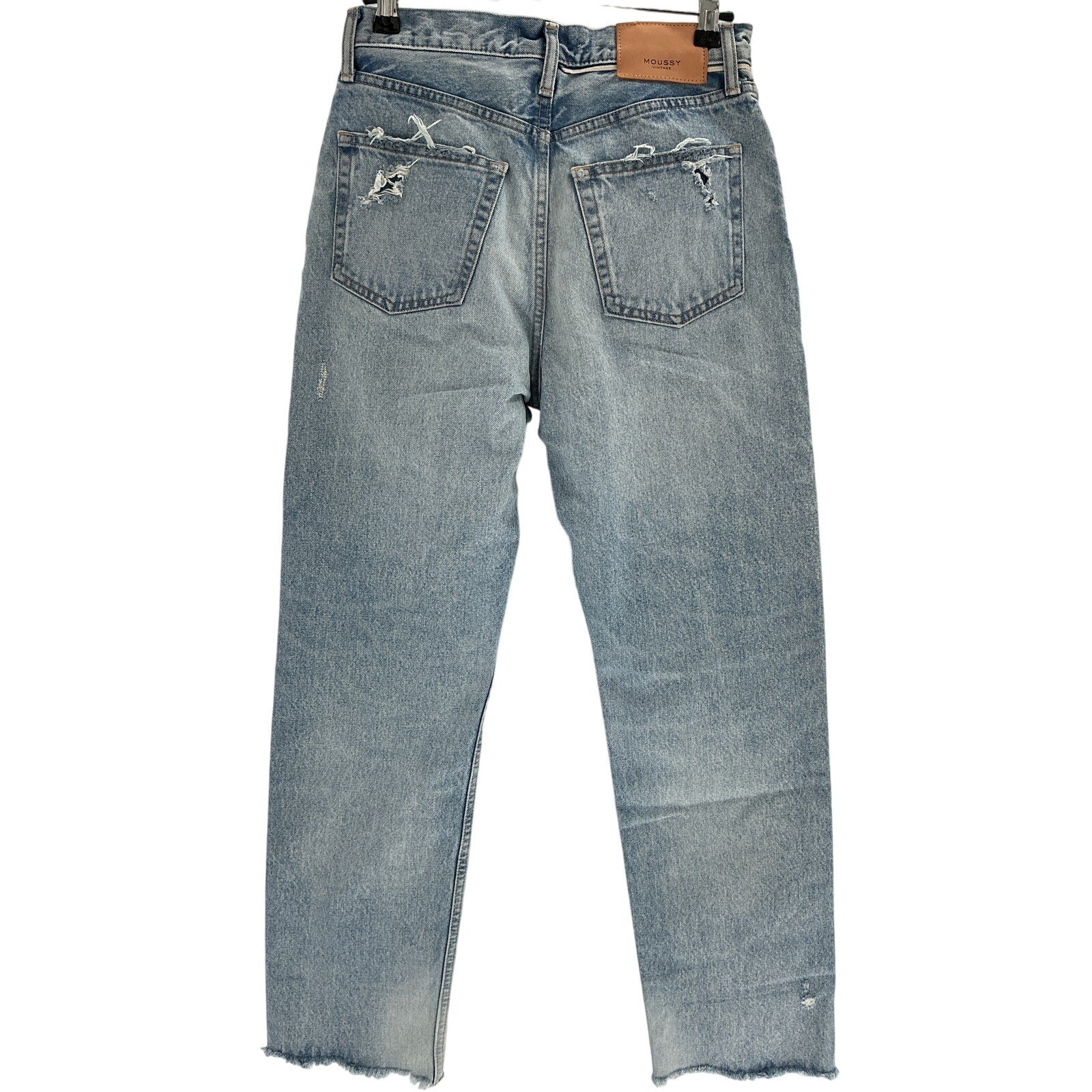 Moussy 'Argnett' Blue Cotton Wide Straight Jean Size 26