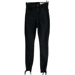 Rag & Bone Classic Black Nina Denim Jeans Size 23