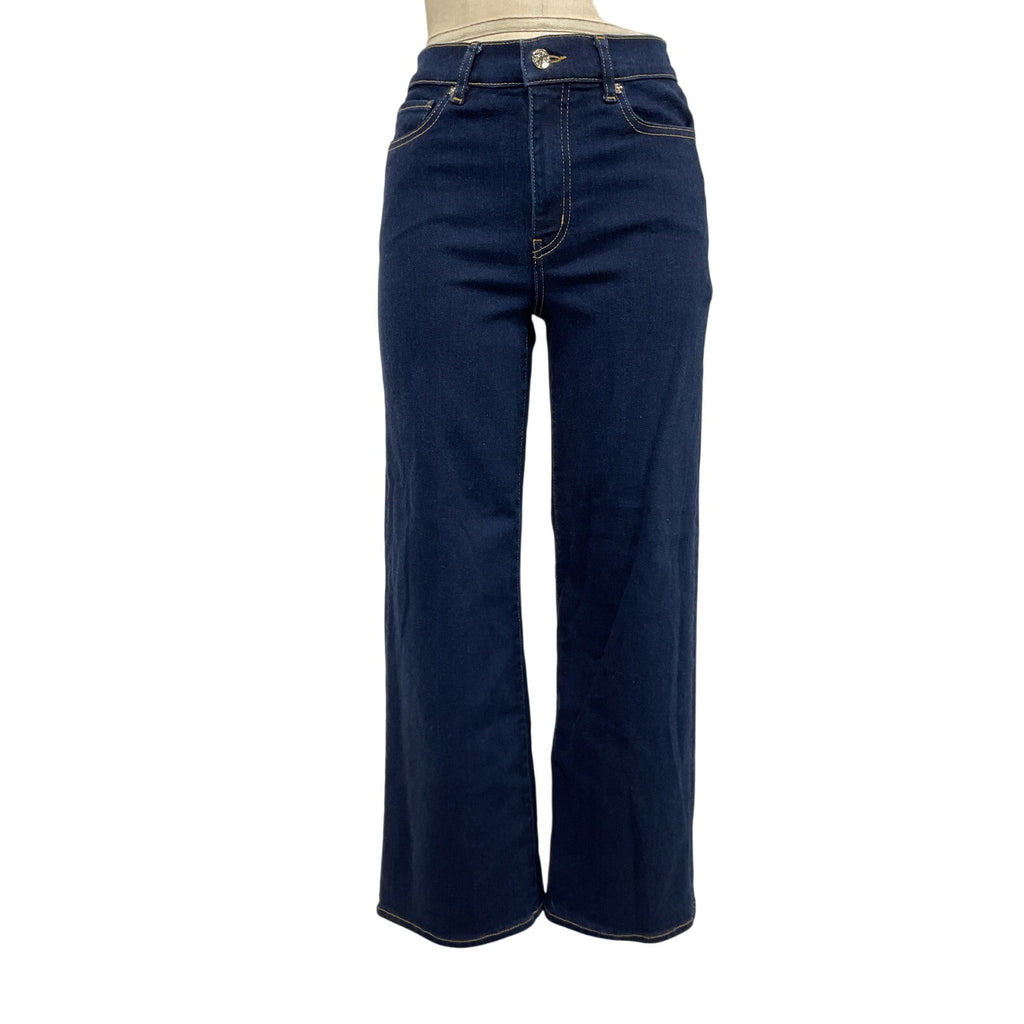 Frame Le Slim Blue Cotton Palazzo Denim Jean Size 27