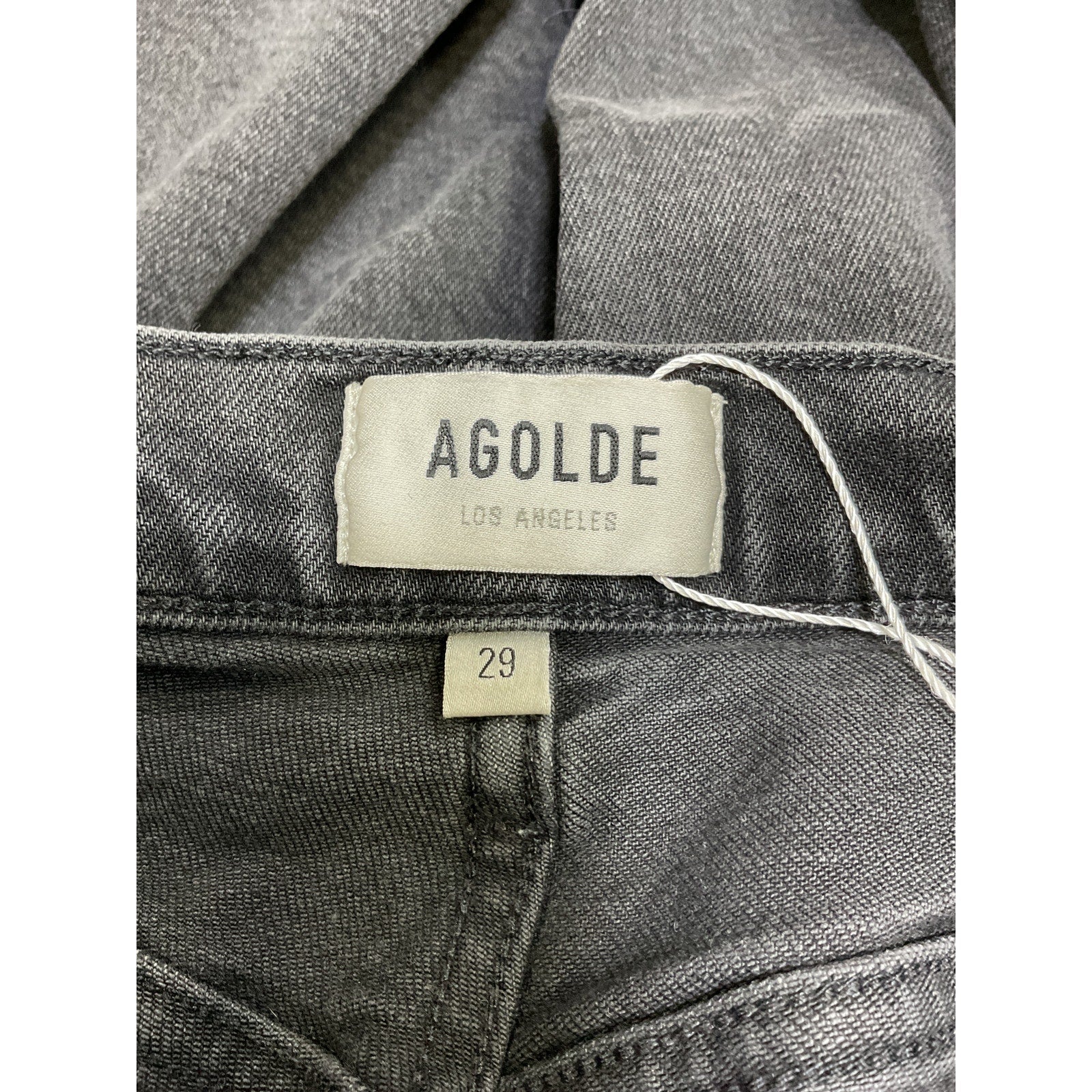 Agolde Pinch Waist High Rise Black Kick Flare Denim Jean Size 29