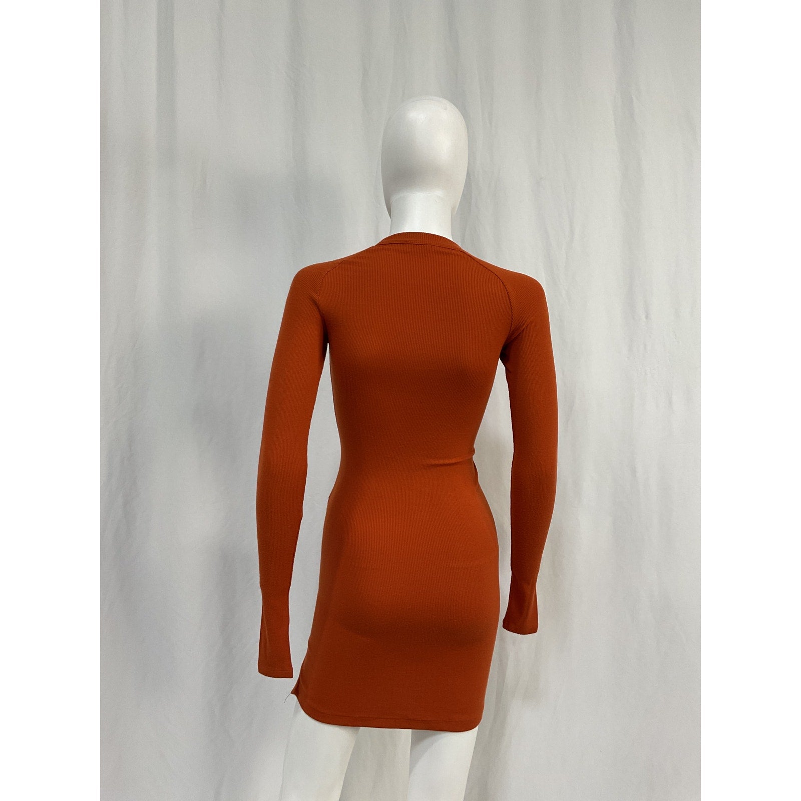 Alix Nyc 'Pratt' Brown Spandex Mini Dress Size XS