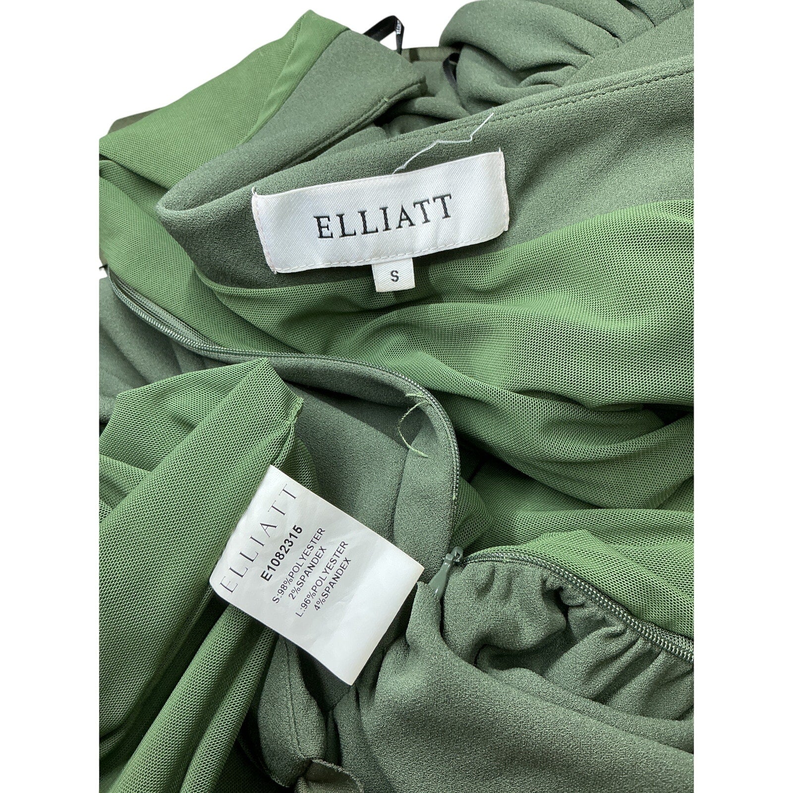 Elliatt 'Society' Green Polyester Dress Size S