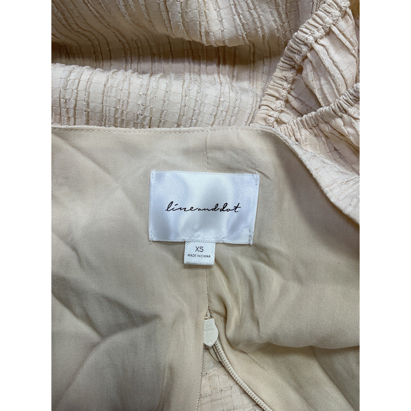 Line & Dot 'Ella' White Rayon Midi Dress Size XS