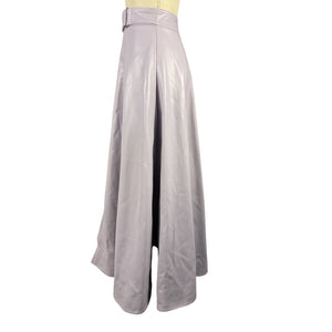 Brandon Maxwell Sleek Purple A-Line Skirt Size US 2