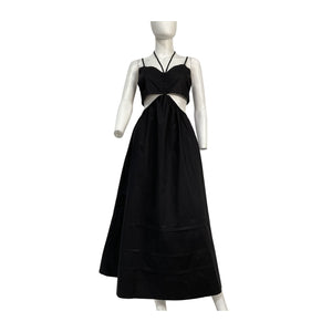 Nicholas Cutout Black Baylee Maxi Dress Size 4 NWT