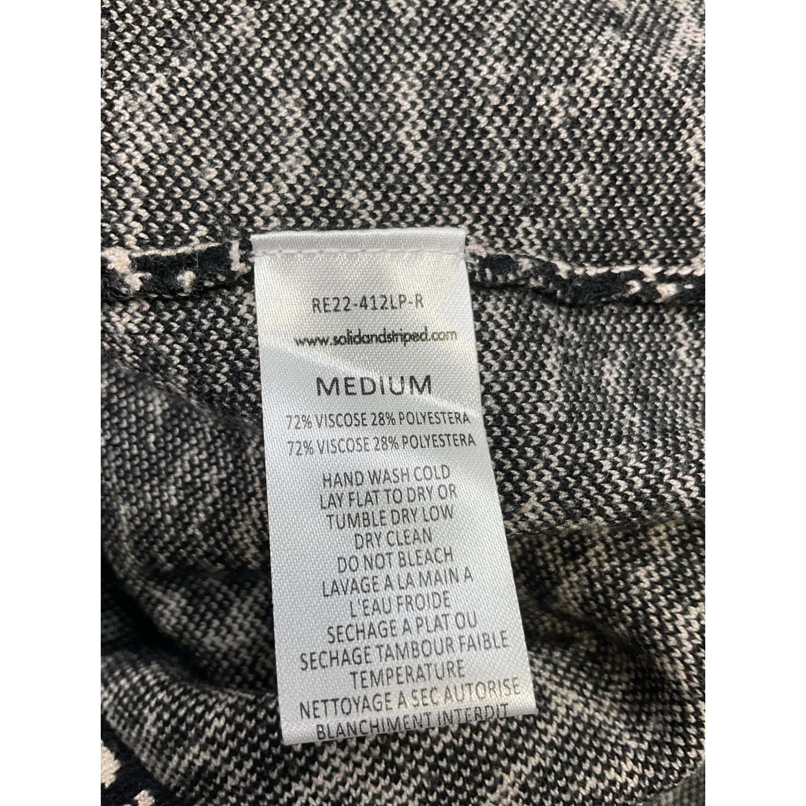 Solid & Striped 'The Ronnie' Black Viscose Skirt Size M