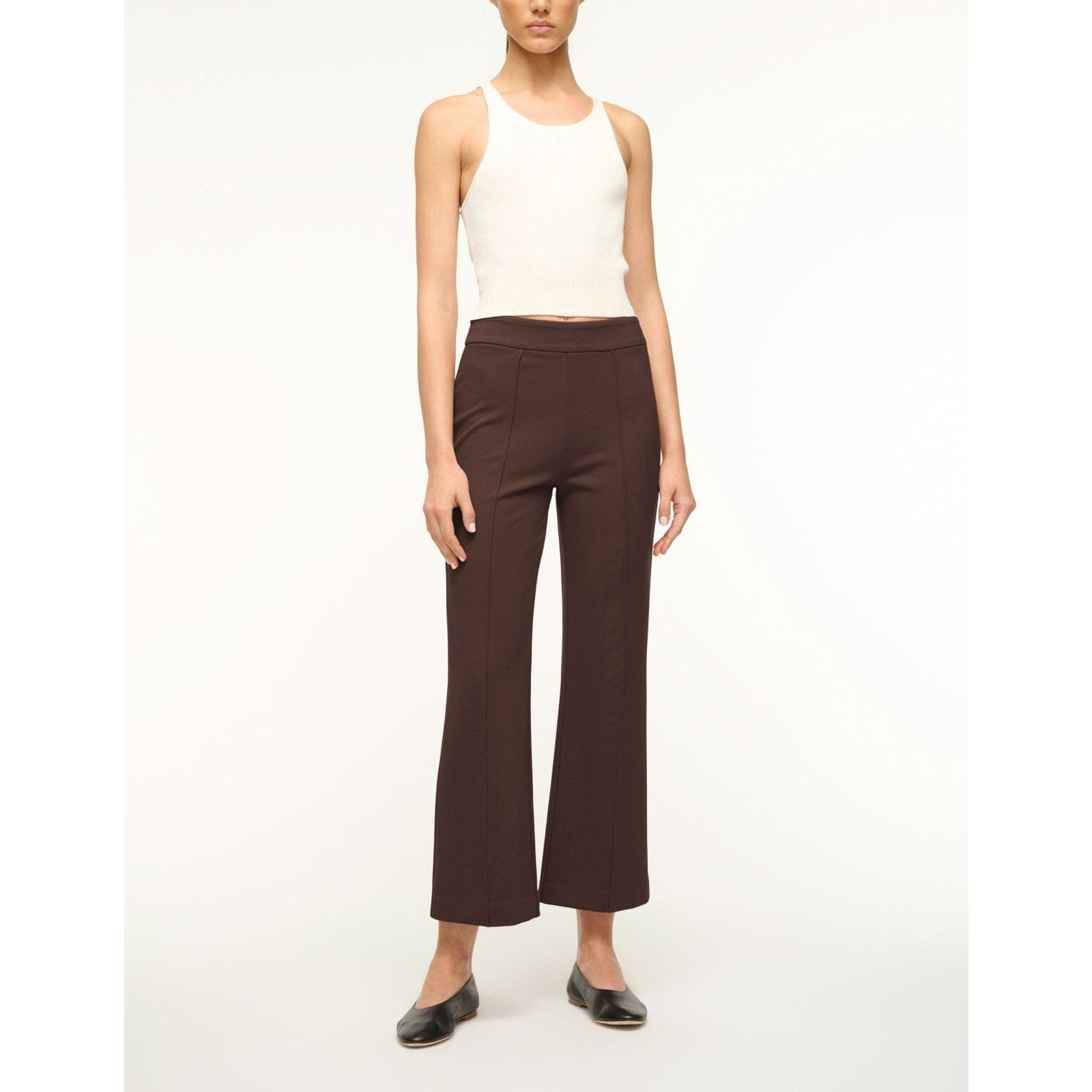 Staud 'Knack' Brown Rayon Pant Size XL - NWT