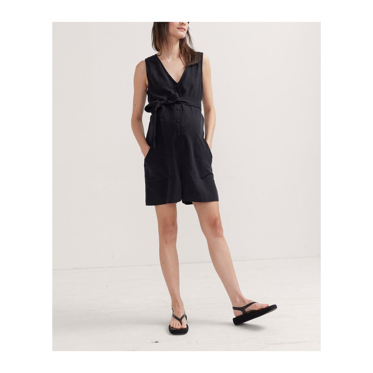 Hatch 'The Elliot' Black Romper Size 4