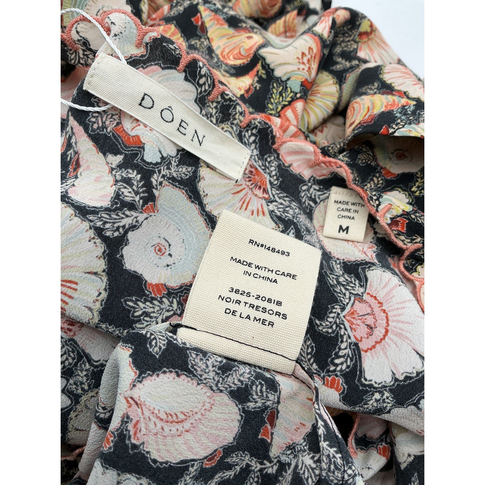 D�en 'Adra' Black Silk Dress Size M