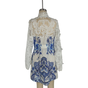 Camilla Elegant Multi Glaze And Graze Mini Dress Size S
