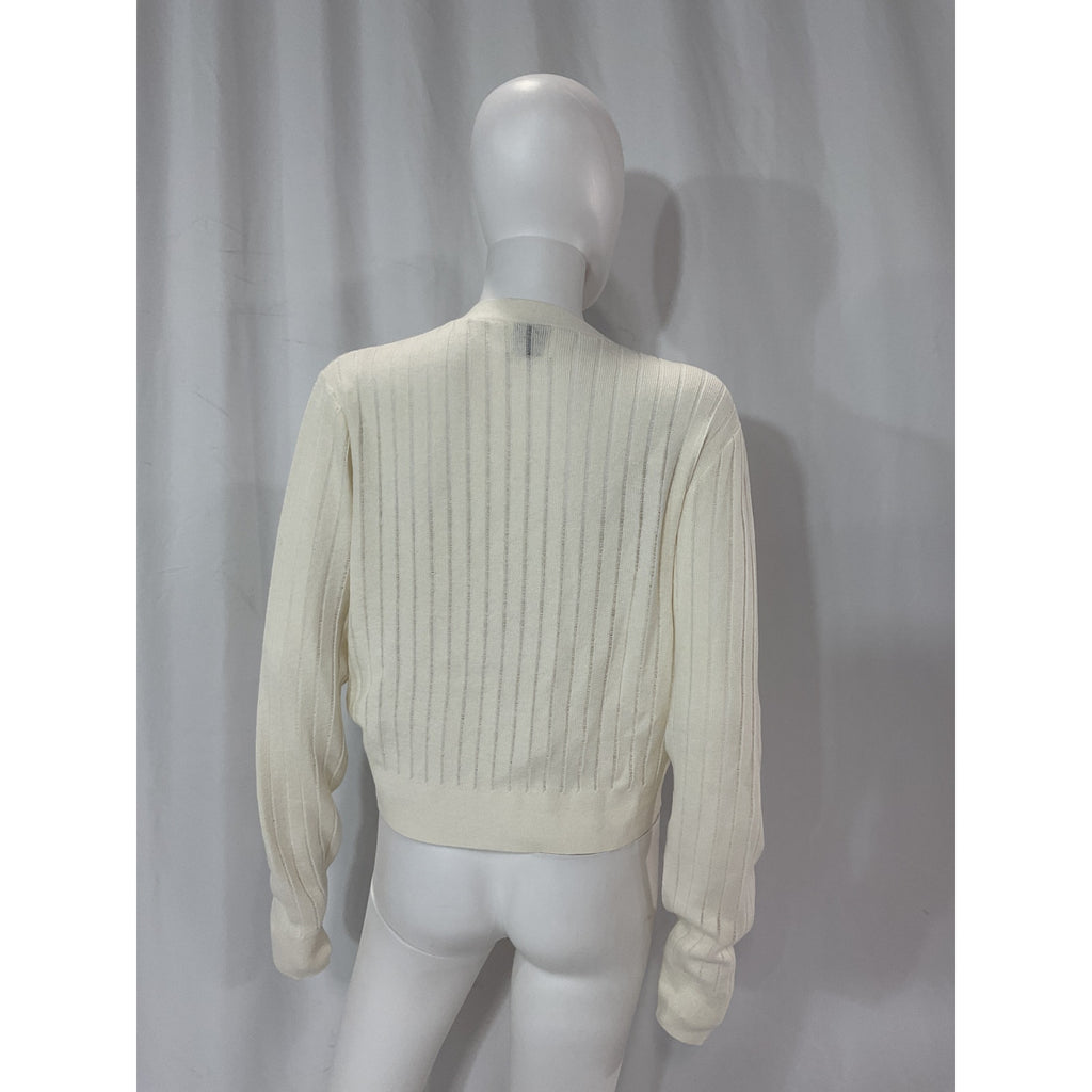 Anine Bing 'Hazel' White Cardigan Size M