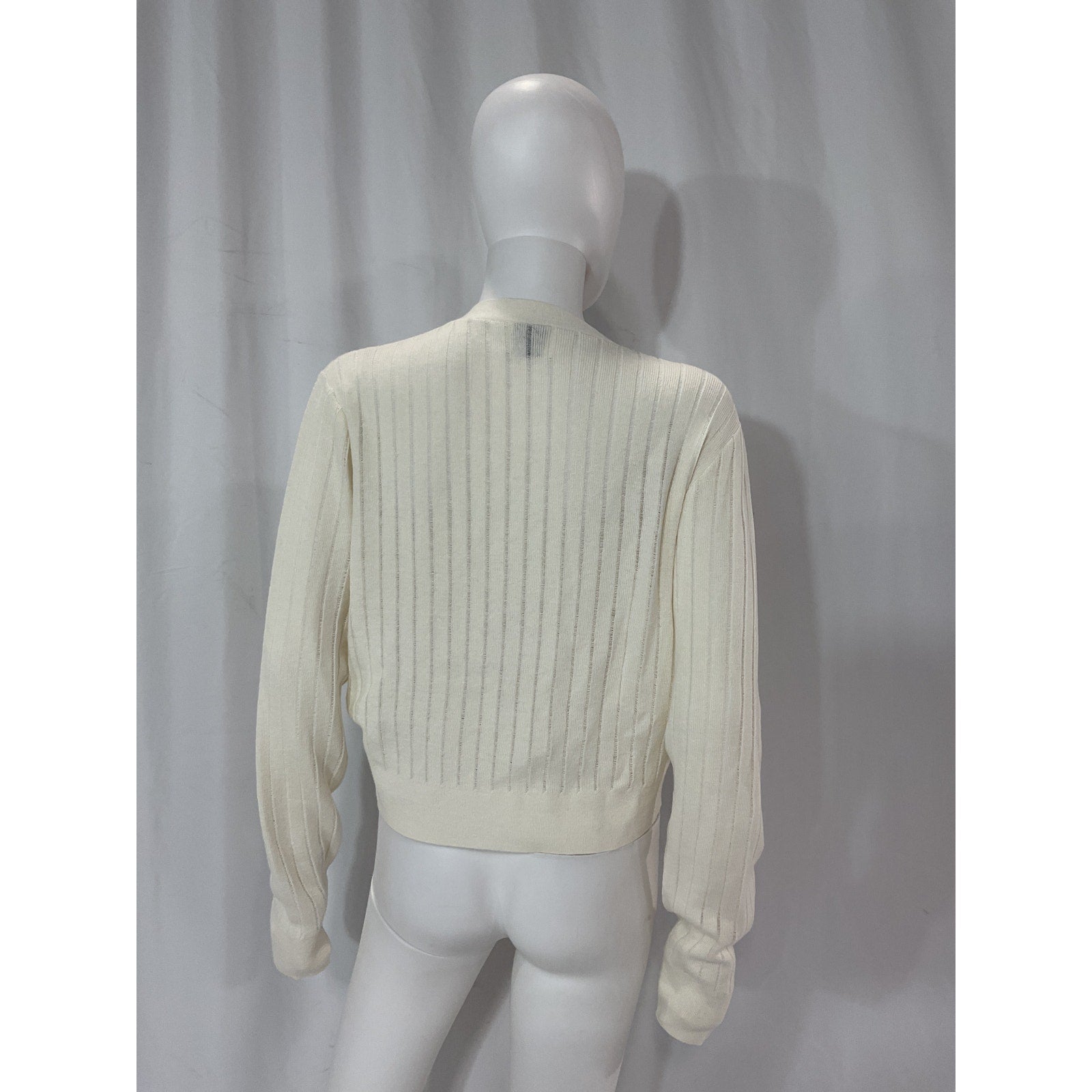 Anine Bing 'Hazel' White Cardigan Size M