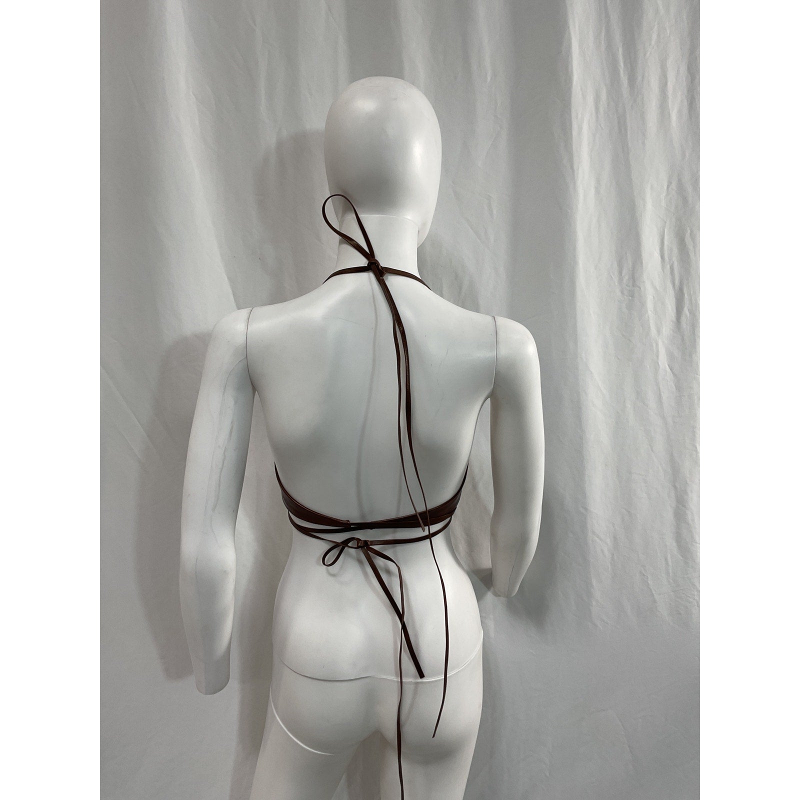 Lamarque x Revolve 'Melka' Brown Halterneck Top Size XS