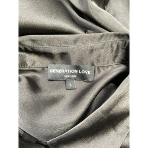 Generation Love 'Lennox' Black Polyester Blouse Size S