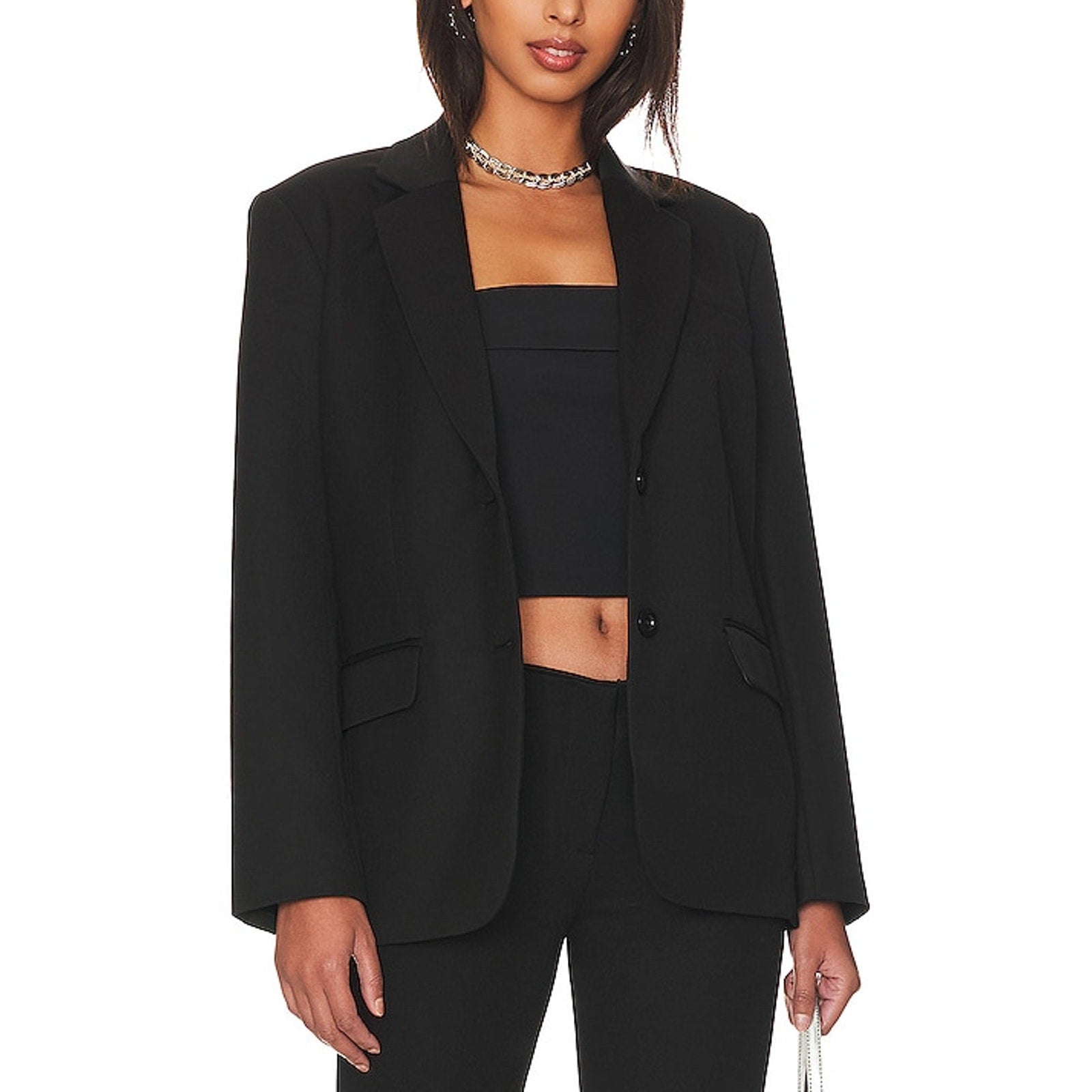 Anine Bing Black Wool Classic Blazer Size XS