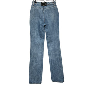 Alexander Wang Blue Stacked Straight Denim Jeans Size 25