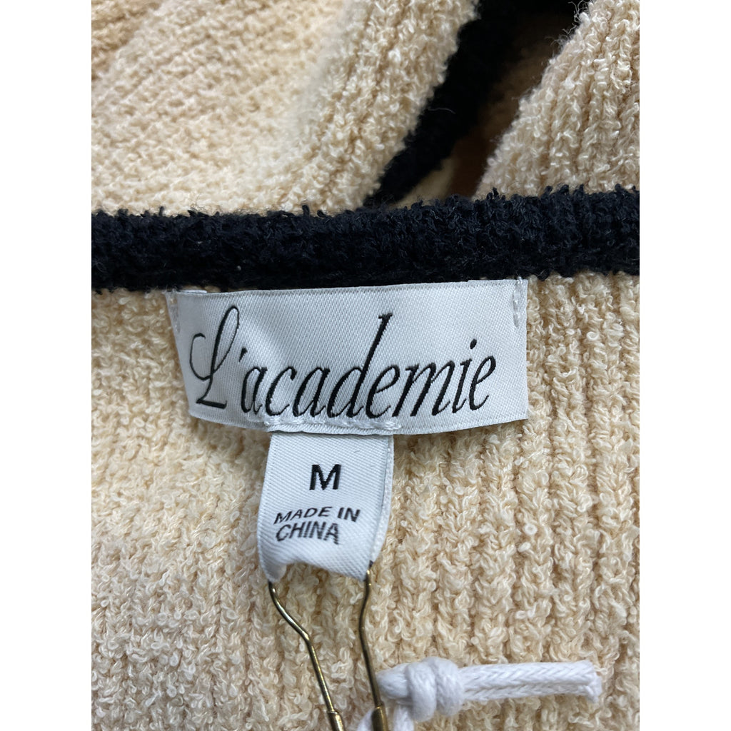 L'Academie 'By Marianna' Beige Havilah Midi Dress Size M - NWT