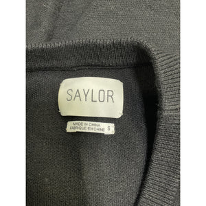 Saylor Embellished Black Reid Mini Dress Size S