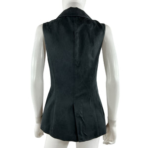 Reformation Tailored Black Billie Vest Size S