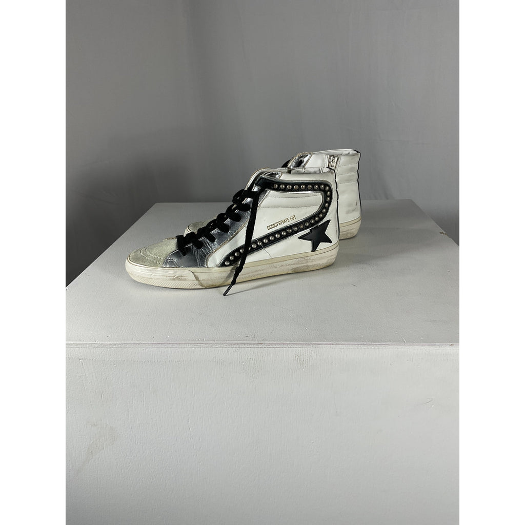 Golden Goose White Slide Sneakers Size 8