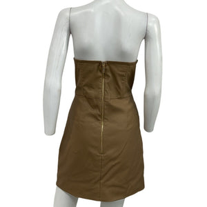 Retrofête Chic Coated Tannin James Mini Dress Size L