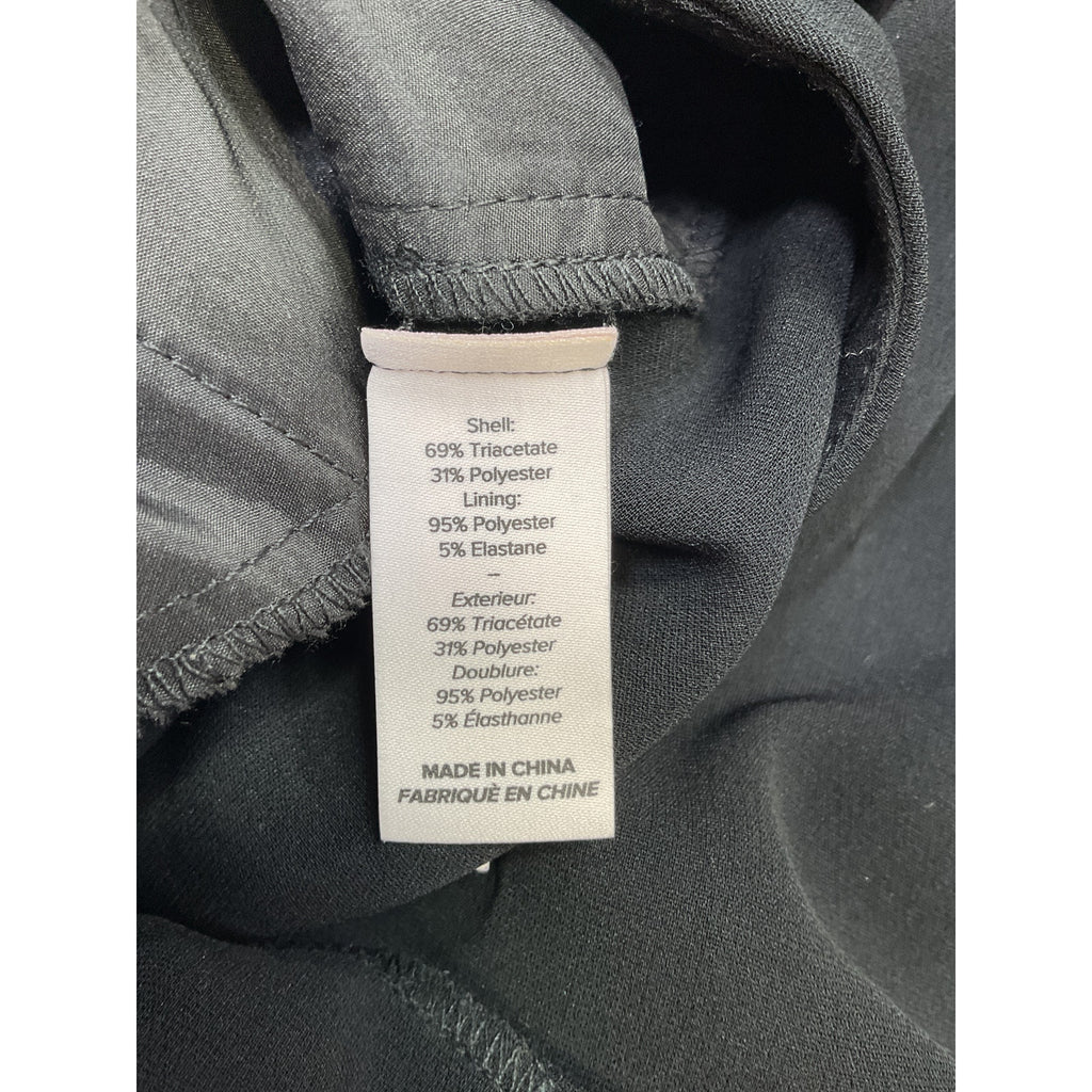 Cinq A Sept Crepe Black Triacetate Elaine Short Size 12 - NWT