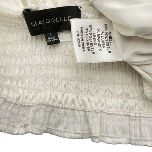 Majorelle Smocked White Sasha Blouse Size S