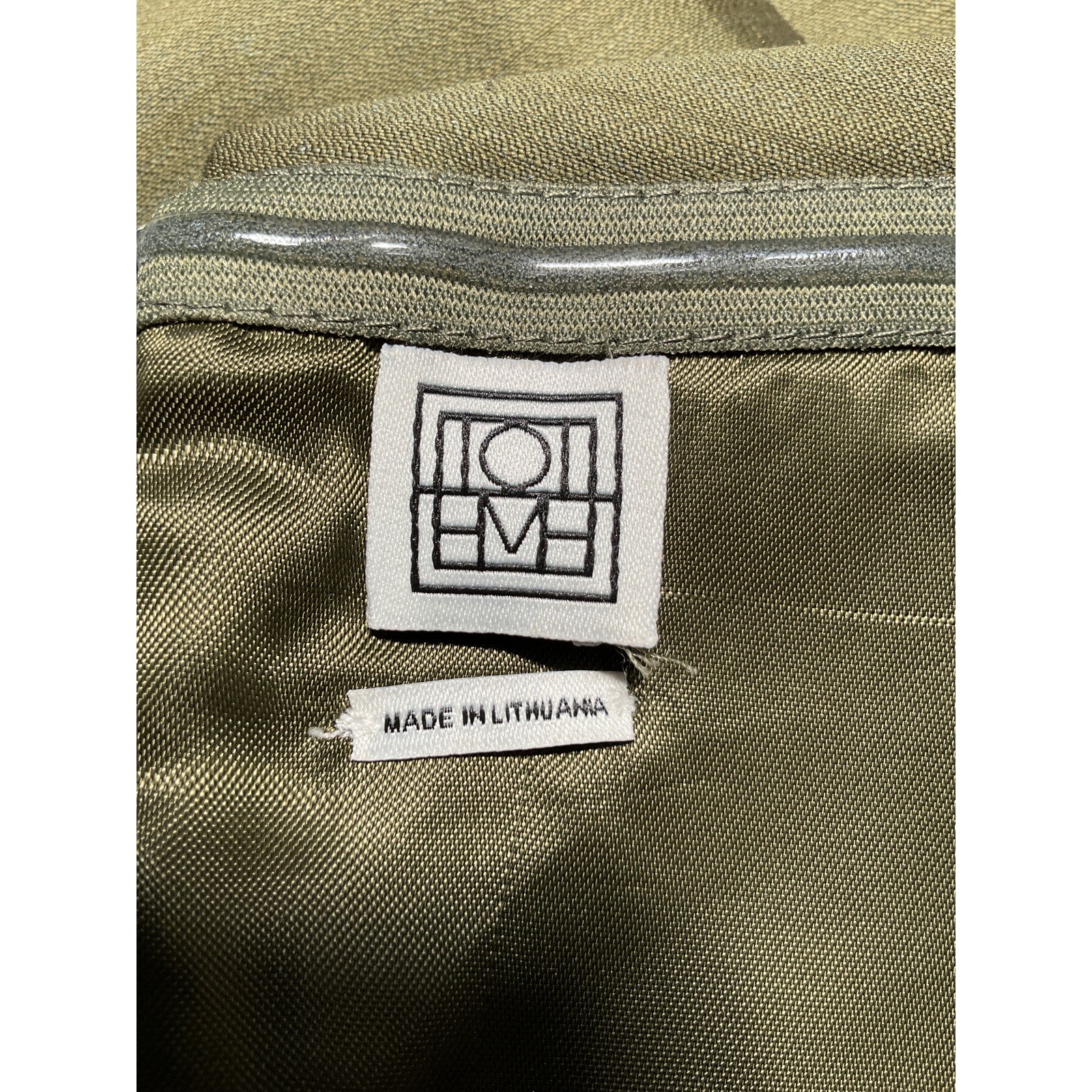 Toteme Strapless Green Cotton Sateen Top Size 34