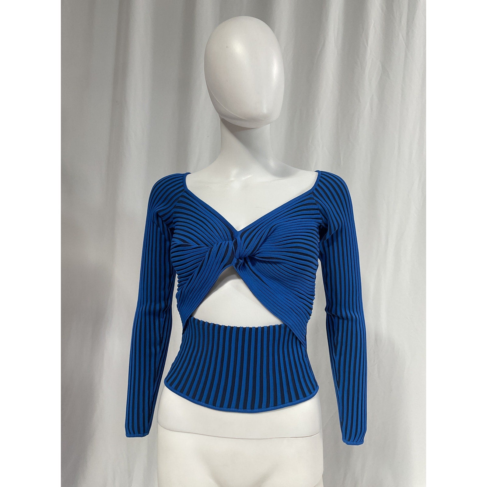 Amur 'Levona' Blue Cut Out Top Size S