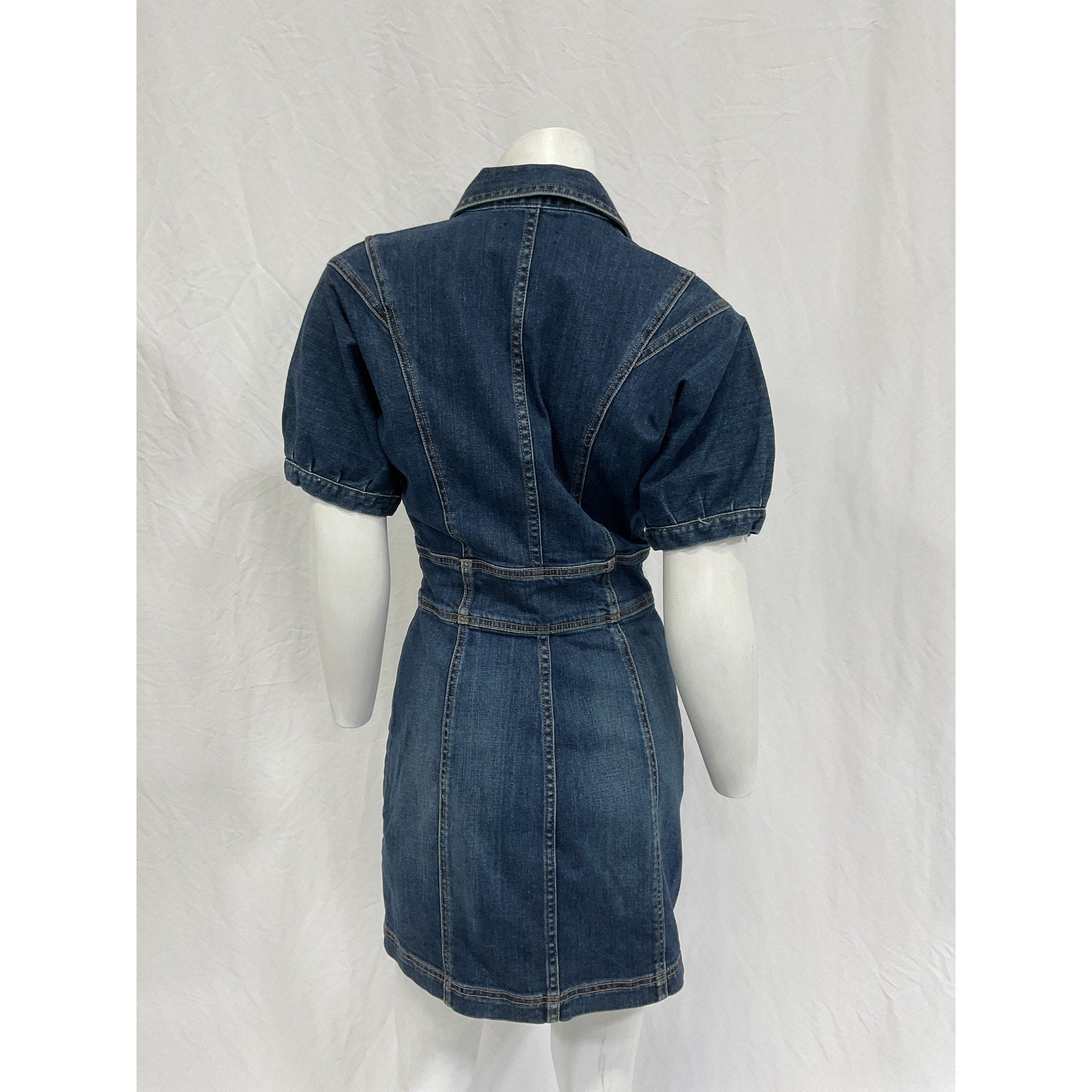 Ramy Brook 'Lily' Blue Cotton Denim Mini Dress Size 26